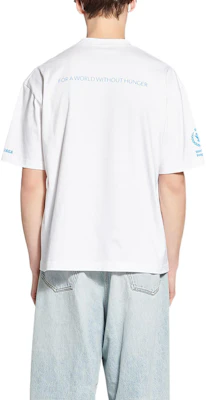 Balenciaga x WFP FW22 Kaos Crewneck Logo Putih Edisi Pria 612966TMVL29086 Purchase Balenciaga x WFP FW22 Kaos Crewneck Logo Putih Edisi Pria 612966TMVL29086