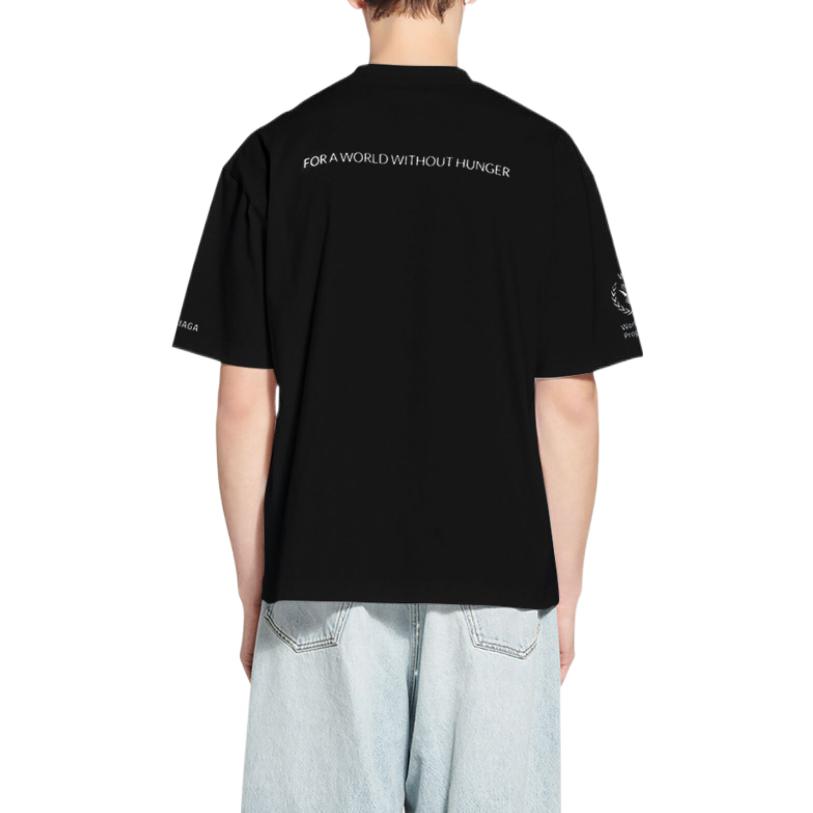 Details for 巴黎世家 x WFP 2022秋冬标志印花黑色圆领T恤 612966TMVL21070