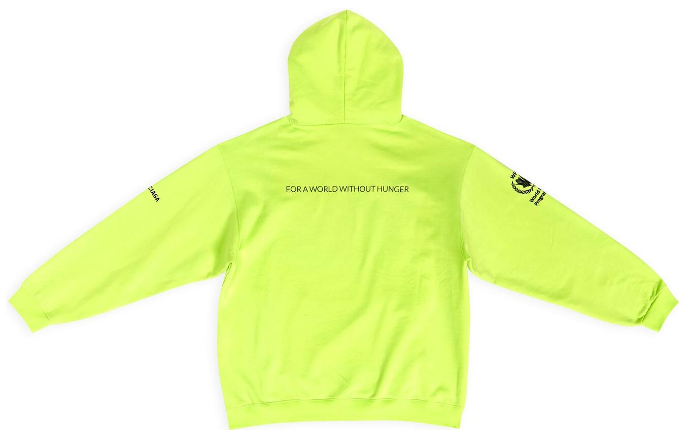 Balenciaga WFP FW22 Logo Print Hoodie Fluorescent Green Mens Pullover 600583TMVL17110 圖 3