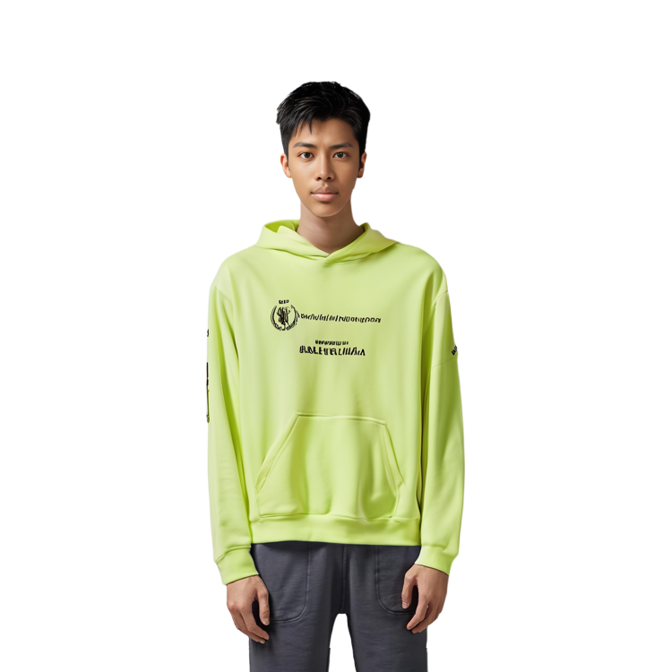 Balenciaga WFP FW22 Logo Print Hoodie Fluorescent Green Mens Pullover 600583TMVL17110 圖 5