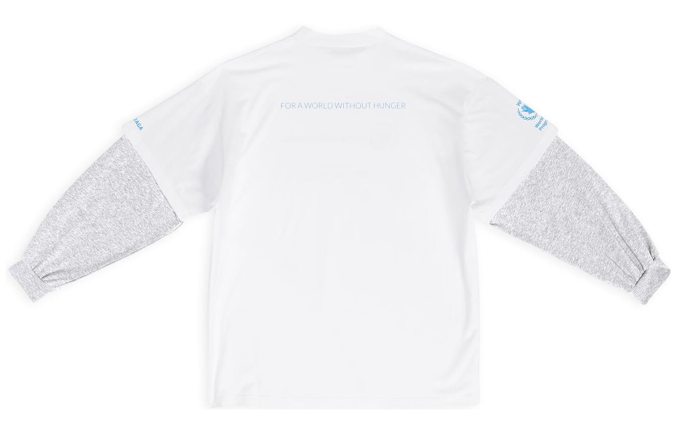 Balenciaga WFP FW22 Logo Print Oversized Long-Sleeve White T-Shirt for Men. 698089TMVL29086 圖 3