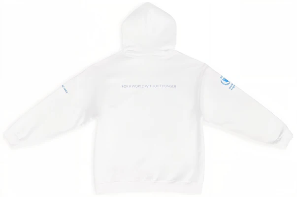 Balenciaga x WFP FW22 Logo Print Pullover Hoodie White Regular Fit. 600583TMVL19086 Lookbook Balenciaga x WFP FW22 Logo Print Pullover Hoodie White Regular Fit. 600583TMVL19086
