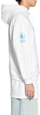 Balenciaga x WFP FW22 Logo Print Pullover Hoodie White Regular Fit. 600583TMVL19086 Details for Balenciaga x WFP FW22 Logo Print Pullover Hoodie White Regular Fit. 600583TMVL19086