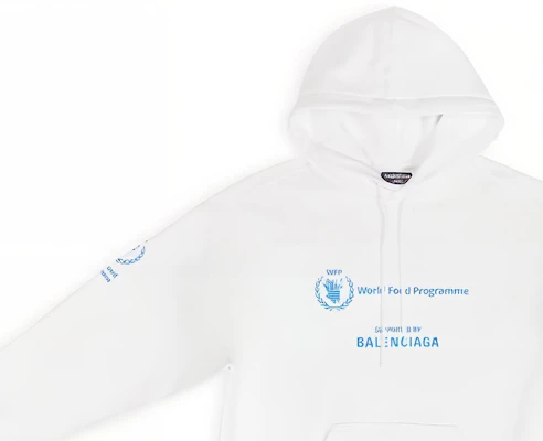 Balenciaga x WFP FW22 Logo Print Pullover Hoodie White Regular Fit. 600583TMVL19086 Sizing Balenciaga x WFP FW22 Logo Print Pullover Hoodie White Regular Fit. 600583TMVL19086