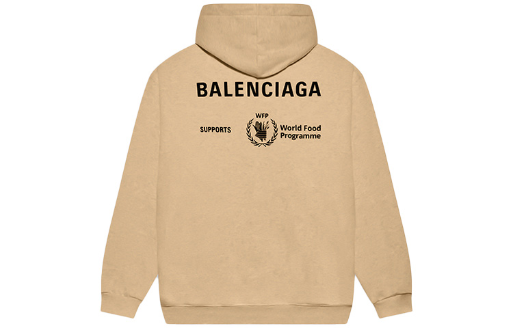 Balenciaga WFP Logo Brown Hoodie Relaxed Fit. 600583TJVK49605 圖 3