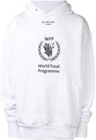 Balenciaga x WFP White Logo Print Pullover Long Sleeve Sweatshirt 541870TCV343307 Balenciaga x WFP White Logo Print Pullover Long Sleeve Sweatshirt 541870TCV343307