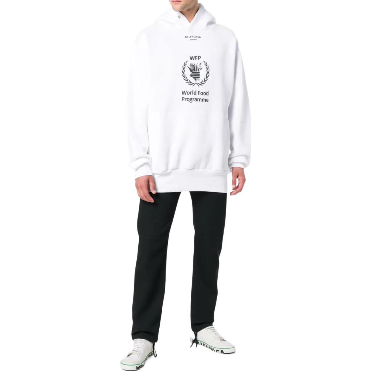 Lookbook 巴黎世家 x WFP 白色印花长袖套头衫 541870TCV343307