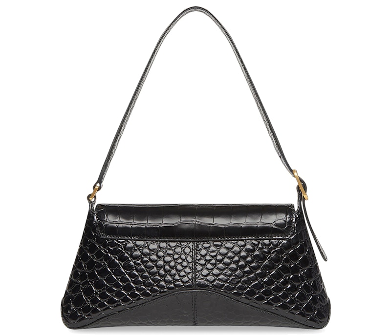 Balenciaga XX Crocodile Embossed Flap Bag Small Black 圖 2