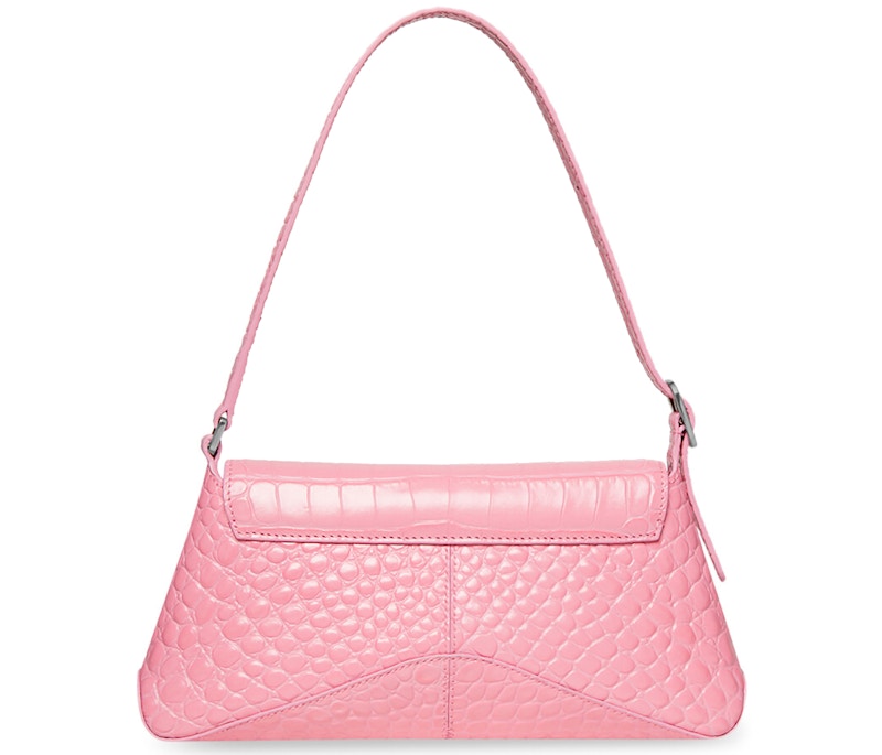 Balenciaga XX Crocodile Embossed Flap Bag Small Pink 圖 2