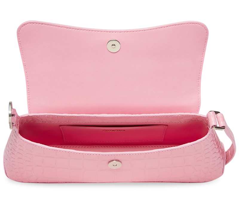 Balenciaga XX Crocodile Embossed Flap Bag Small Pink 圖 3