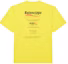 Lookbook Camiseta Balenciaga Amarilla Oversize con Estampado de Logo. 651795TKVF87175