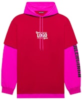 Balenciaga Your Logo Here Hooded T-Shirt 'Raspberry/White' Balenciaga Your Logo Here Hooded T-Shirt 'Raspberry/White'