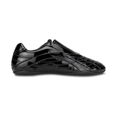 Balenciaga Zen Leather Sneakers 'Black Casual Sport'