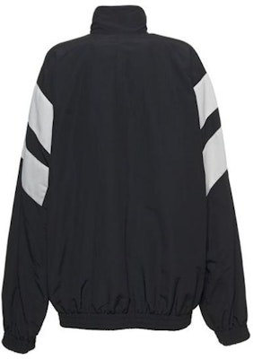 巴黎世家拉链条纹拼色夹克 男女同款 黑色. 681445TKO481000 Lookbook 巴黎世家拉链条纹拼色夹克 男女同款 黑色. 681445TKO481000