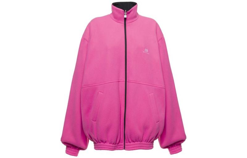 Shop 巴黎世家拉链条纹拼色夹克 男女同款 黑色. 681445TKO481000