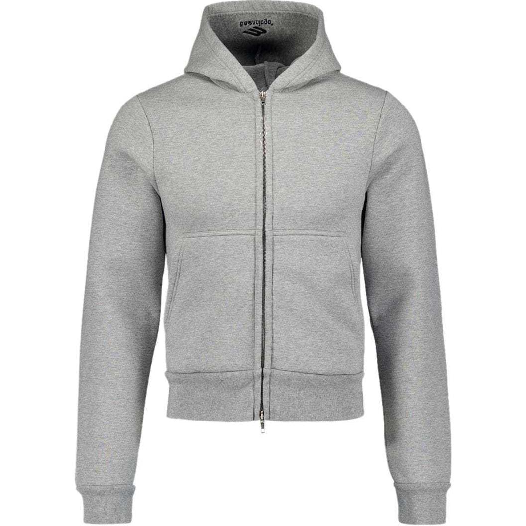 Balenciaga Zipped Hoodie Regular Fit Grey for Men 790382TQVN9-麻GREY