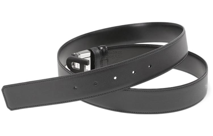 BALLY  Black Adjustable Leather Reversible Belt with B Buckle - 3.5cm Width 6301760 圖 7