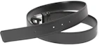 Sizing BALLY Black Adjustable Leather Reversible Belt with B Buckle - 3.5cm Width 6301760