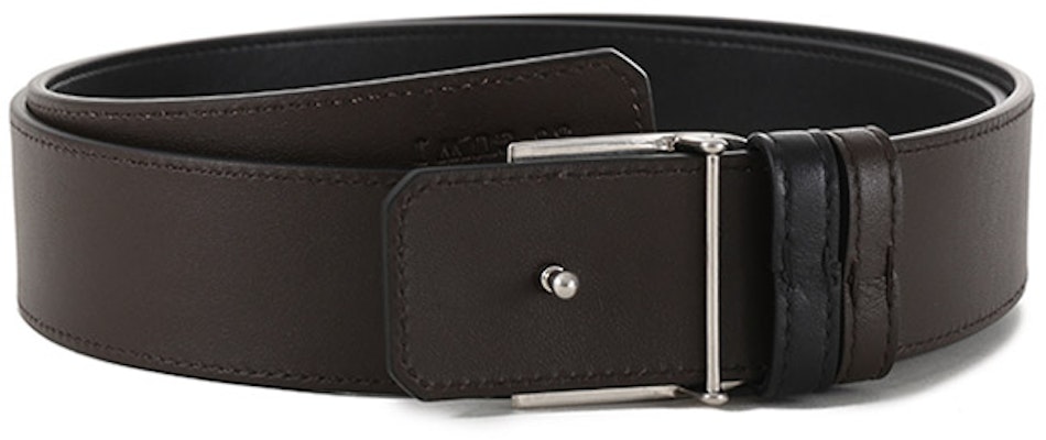 BALLY 黑/棕色雙面皮帶,B字扣,寬3.5公分。 6307305 Lookbook BALLY 黑/棕色雙面皮帶,B字扣,寬3.5公分。 6307305