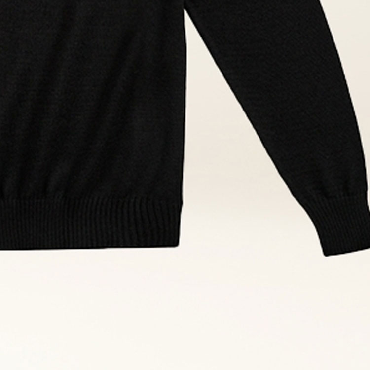 Sizing BALLY Sweater Hitam Crew Neck Desain Santai dengan Cetak Huruf. 6302515