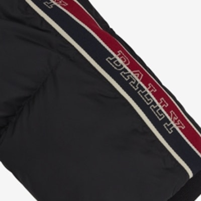 발리 로고 스트라이프 트림 지퍼 프론트 블랙 후드 재킷. 6302513 Purchase 발리 로고 스트라이프 트림 지퍼 프론트 블랙 후드 재킷. 6302513