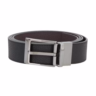 BALLY Black Leather Belt with Logo, 3.5CM Width. MBB02LVT754I943R