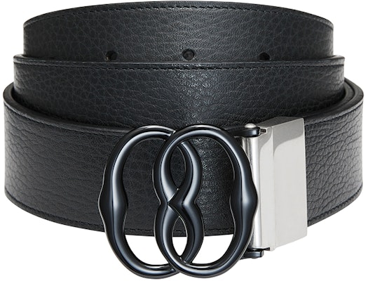 BALLY Black Leather Belt with Logo Smooth Buckle, 3.3cm Width. 6307023 Buy BALLY Black Leather Belt with Logo Smooth Buckle, 3.3cm Width. 6307023