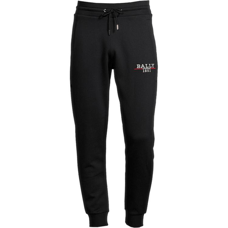 Order 발리 블랙 레터 프린트 드로스트링 조거 팬츠. M4OU201