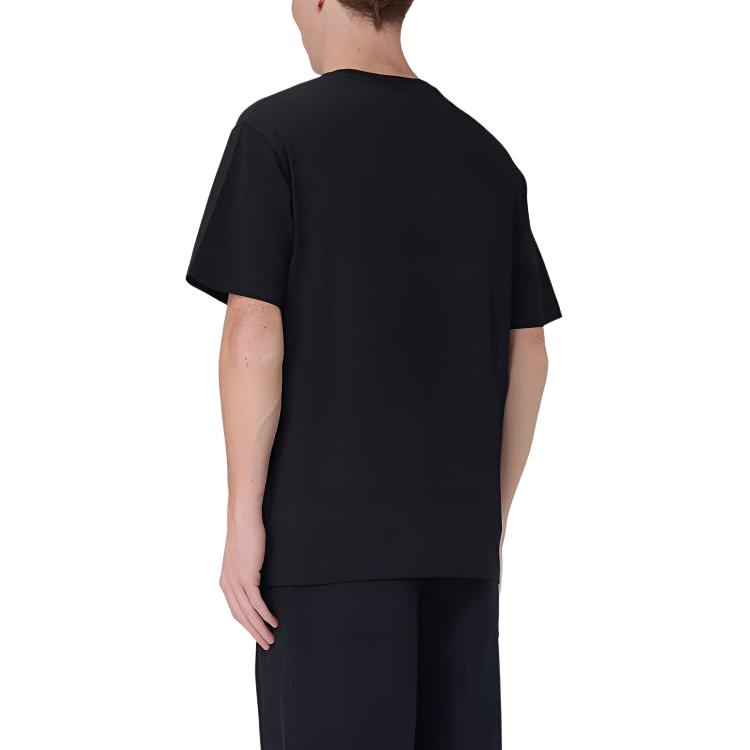 Purchase BALLY Kaos Hitam Crewneck Logo Besar Lengan Pendek. MJE05C-CO018-U901