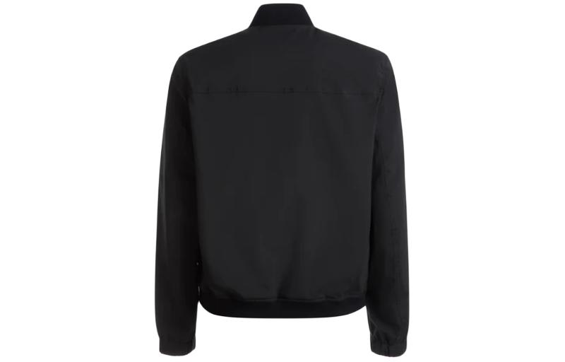 Lookbook 발리 블랙 솔리드 집업 롱슬리브 재킷 M3BA549FU504