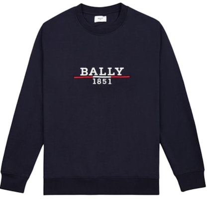 BALLY 藍色字母印花圓領衛衣 - 寬鬆版型。 6238529 Order BALLY 藍色字母印花圓領衛衣 - 寬鬆版型。 6238529