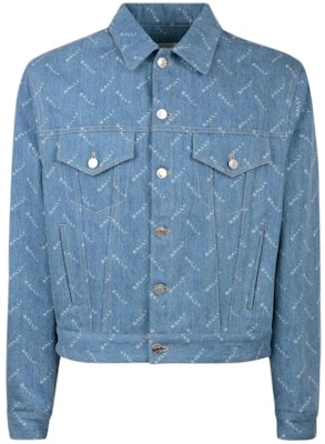 발리 블루 데님 재킷 로고 프린트와 버튼다운 칼라. 6306731 Buy 발리 블루 데님 재킷 로고 프린트와 버튼다운 칼라. 6306731