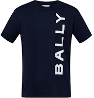 BALLY Blue Logo Print Crewneck Short Sleeve T-Shirt 6306481 BALLY Blue Logo Print Crewneck Short Sleeve T-Shirt 6306481