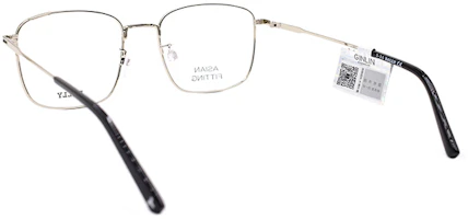 Shop BALLY BY5039-D Gafas Ópticas de Metal Negro Plata Edición Empresarial. BY5039-D 005
