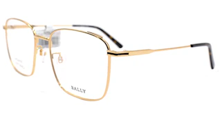 Lookbook BALLY BY5039-D Kacamata Optik Metal Emas Persegi - Seri Smart Business BY5039-D 030