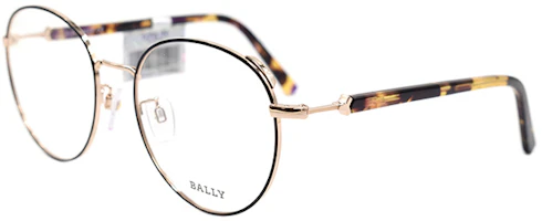 Order BALLY BY5046-H Gafas Ópticas Redondas Negro-Dorado - Serie Avant-Garde. BY5046-H 005