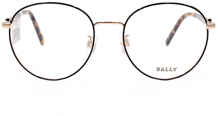 BALLY BY5046-H Kacamata Bingkai Bulat Hitam Emas - Seri Avant-Garde BY5046-H 005 Lookbook BALLY BY5046-H Kacamata Bingkai Bulat Hitam Emas - Seri Avant-Garde BY5046-H 005