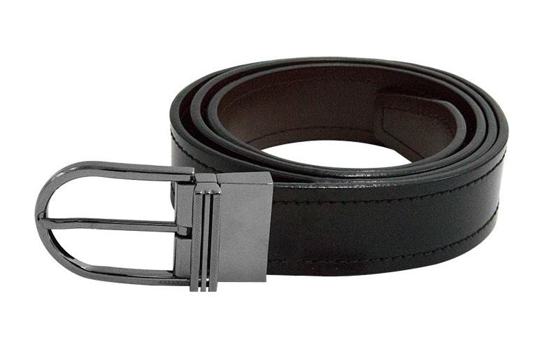 BALLY  Classic Black Leather Reversible Belt, 4cm Wide, Business Casual. 6229046 圖 3