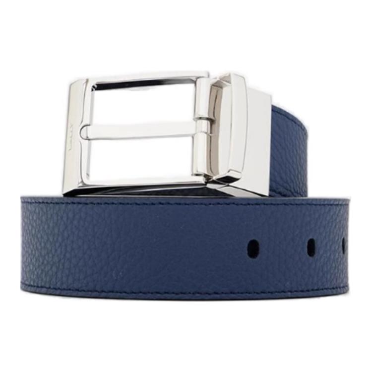 Lookbook BALLY 深藍色皮革腰帶，搭配針扣設計，寬度3.5CM。 6308169