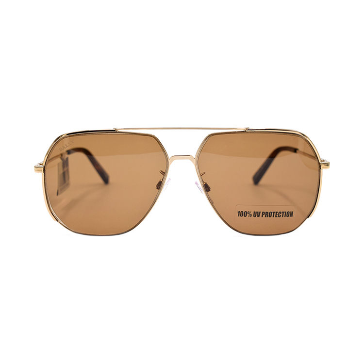 Lookbook BALLY Cermin Mata Sukan Double-Beam BY0063-H Emas/Coklat Gelap BY0063-H 28E