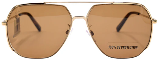 Lookbook BALLY Gafas de Sol Deportivas Doble Haz BY0063-H Oro/Marrón Oscuro BY0063-H 28E
