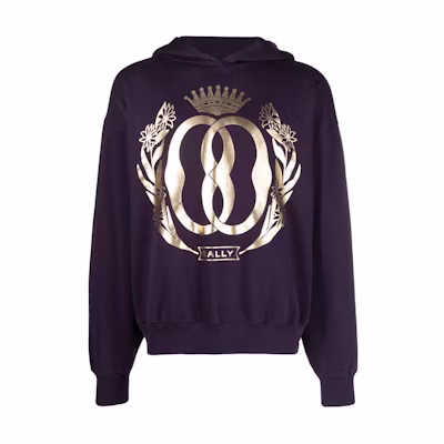 BALLY Graphic Printed Hoodie Orchid Purple MJE03BC0227-U409