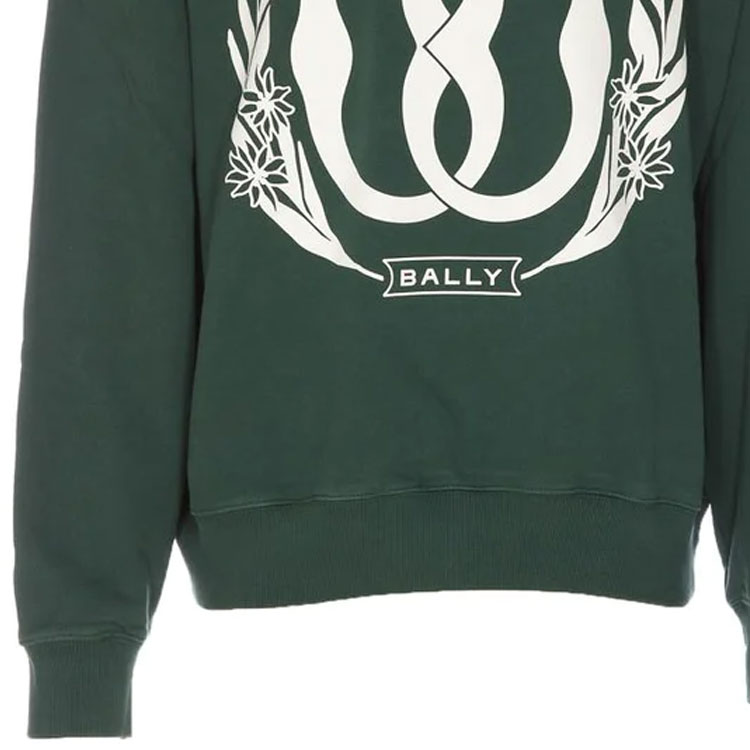 Purchase BALLY Hoodie Sweater Lengan Panjang Motif Bunga Hijau. MJE03BCO227U652