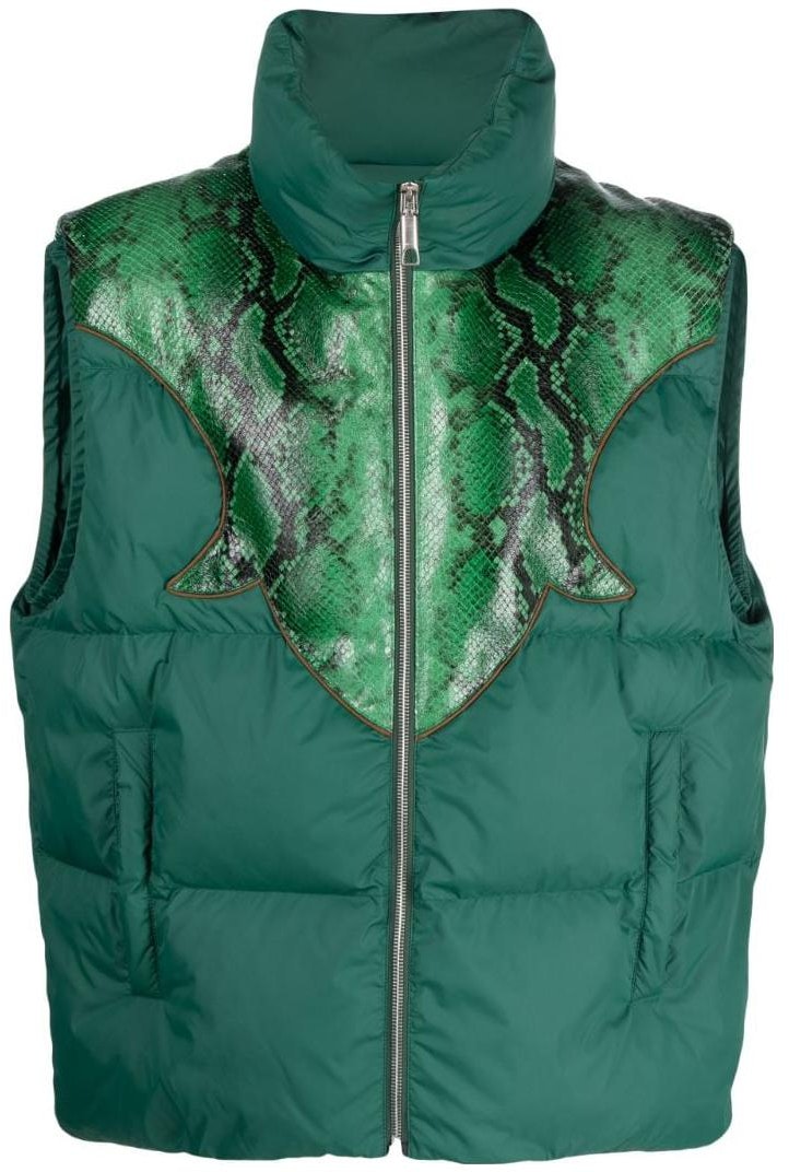 bally-green-snake-print-zipper-casual-vest-6305031