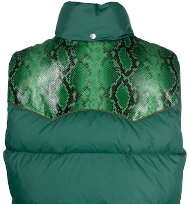 발리 그린 스네이크 프린트 지퍼 캐주얼 베스트. 6305031 Sizing 발리 그린 스네이크 프린트 지퍼 캐주얼 베스트. 6305031