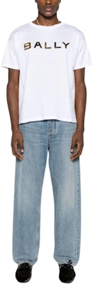 발리 로고 패턴 크루넥 반팔 캐주얼 티셔츠 6305797 1