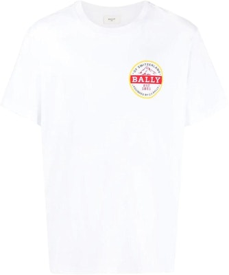 バリー ロゴプリント クルーネック半袖Tシャツ ホワイト 6303583 Buy バリー ロゴプリント クルーネック半袖Tシャツ ホワイト 6303583