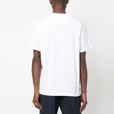 バリー ロゴプリント クルーネック半袖Tシャツ ホワイト 6303583 Shop バリー ロゴプリント クルーネック半袖Tシャツ ホワイト 6303583