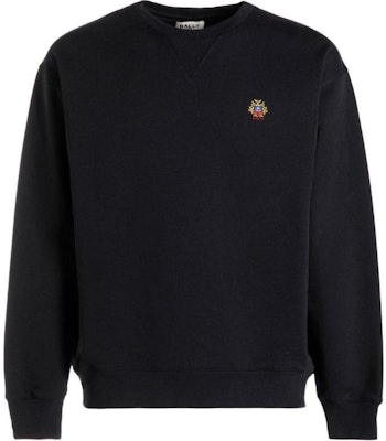 BALLY Navy Blue Crewneck Sweatshirt Lengan Panjang Logo Patch Casual Wear. MJE073CO227 Buy BALLY Navy Blue Crewneck Sweatshirt Lengan Panjang Logo Patch Casual Wear. MJE073CO227