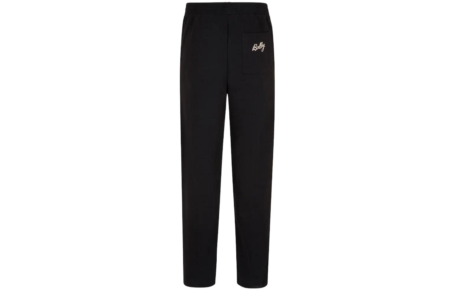 Lookbook バリー ネイビーブルー ニットジョガーパンツ ロゴ入り＆ウエストゴム仕様 6306526